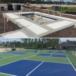 pool construction and tennis courts