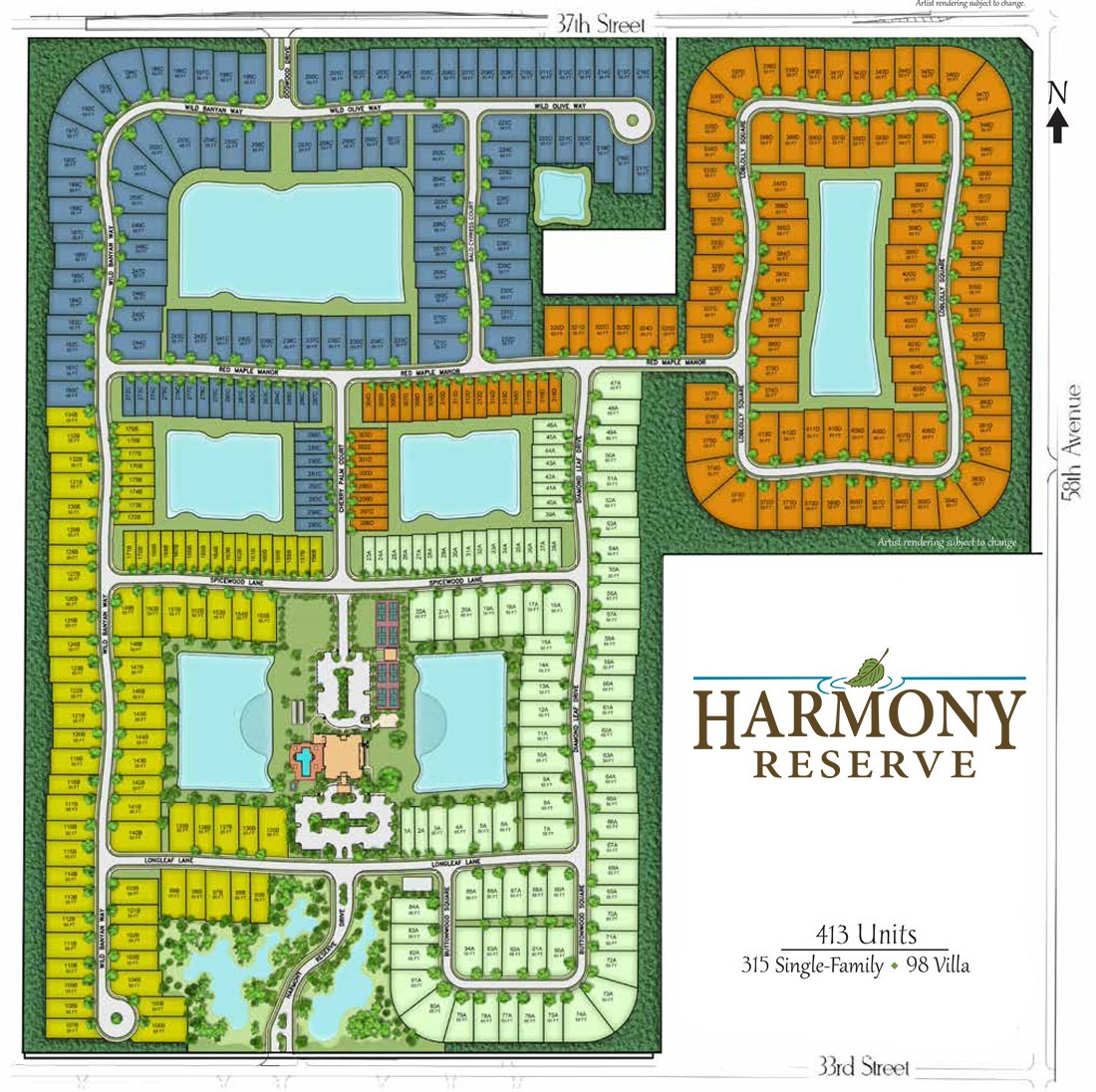 harmony reserve site plan